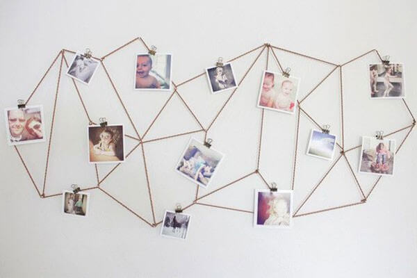 Constellation of Photos on the Wall