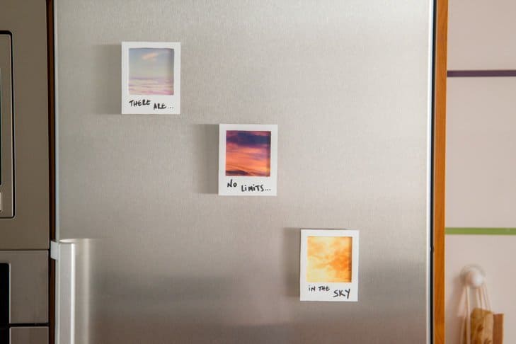 Fridge magnets with special photos