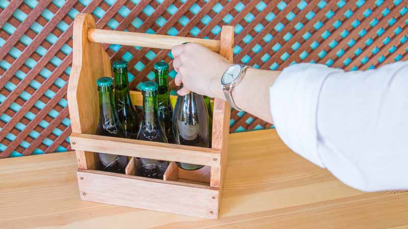 How to make a wooden beer crate